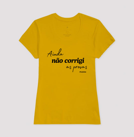 Ainda não corrigi as provas