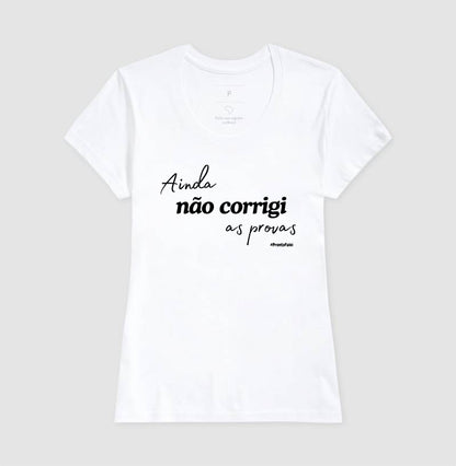 Ainda não corrigi as provas