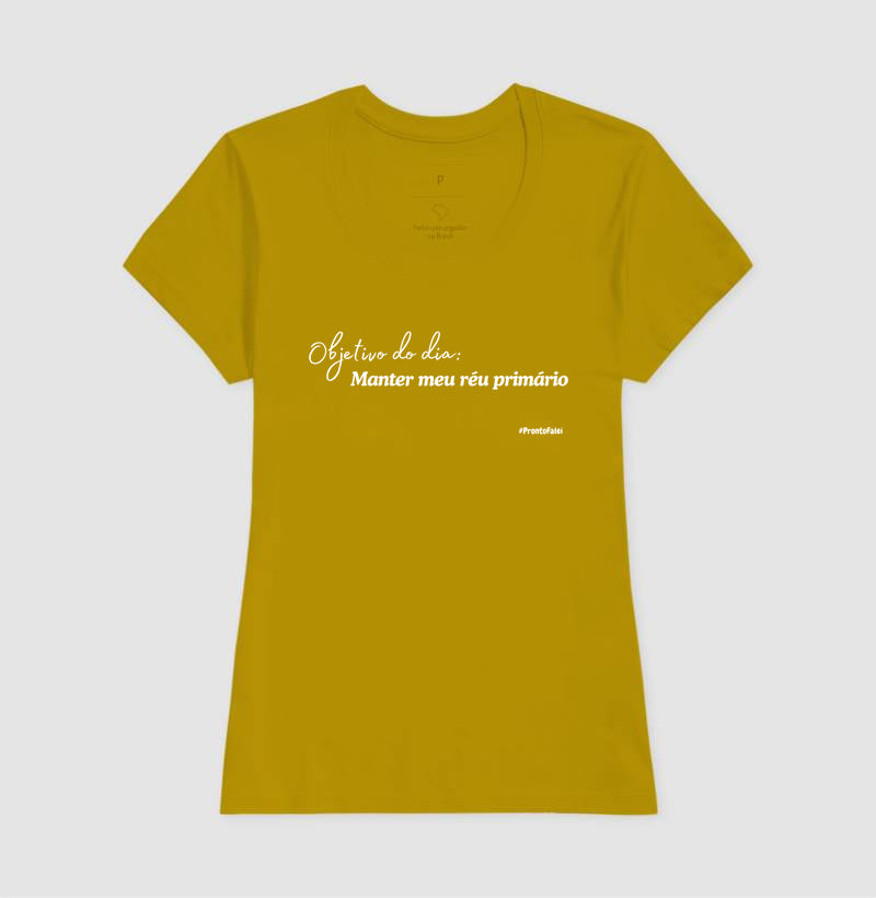 Objetivo do Dia: Manter o Meu Réu Primário