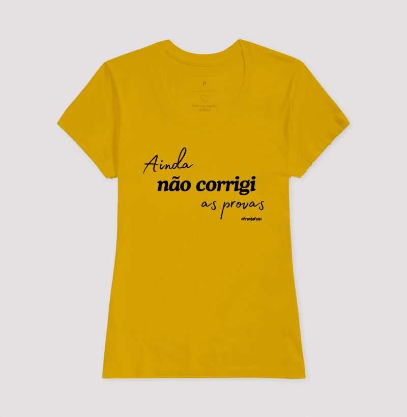 Ainda não corrigi as provas