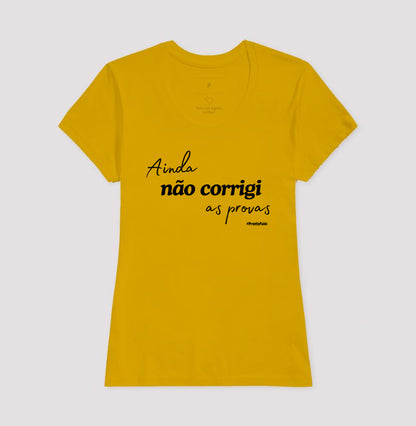 Ainda não corrigi as provas