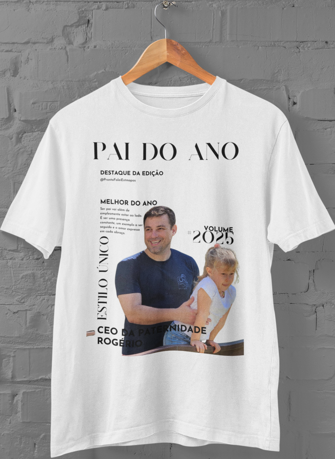 Capa de Revista Pai do Ano