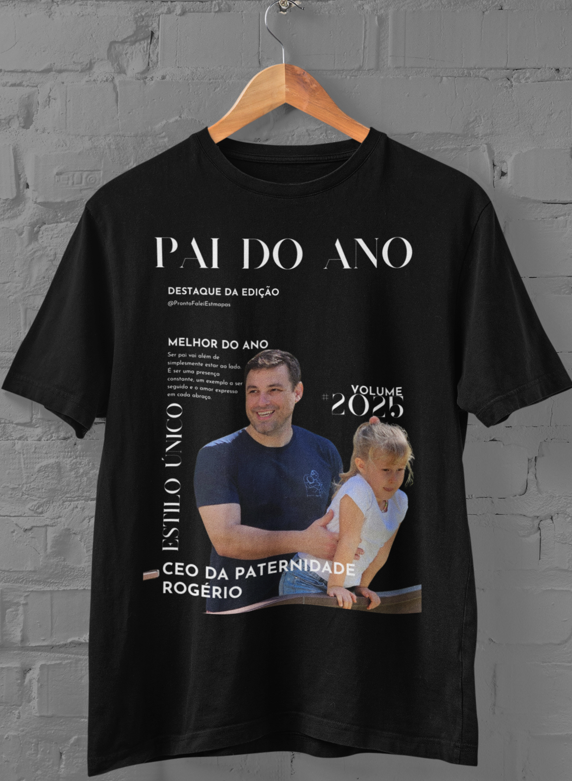 Capa de Revista Pai do Ano